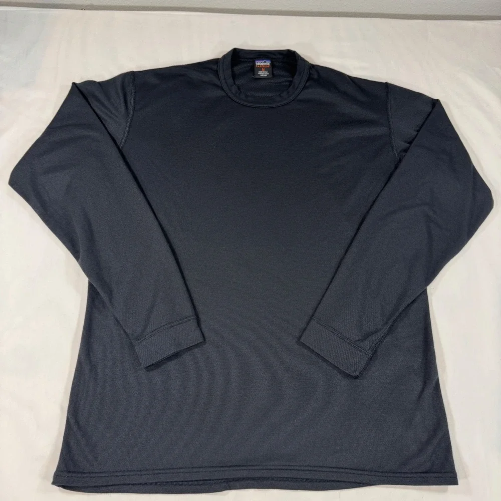 Vintage Patagonia Capilene Thermal Base Layer Set Men's M Black Made in USA 1999